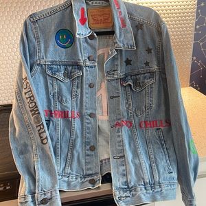 AUTHENTIC Travis Scott out of this world denim jean jacket